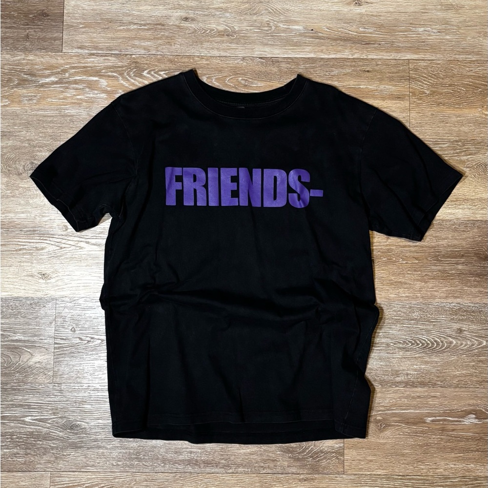 Black V-Lone FRIENDS T-Shirt